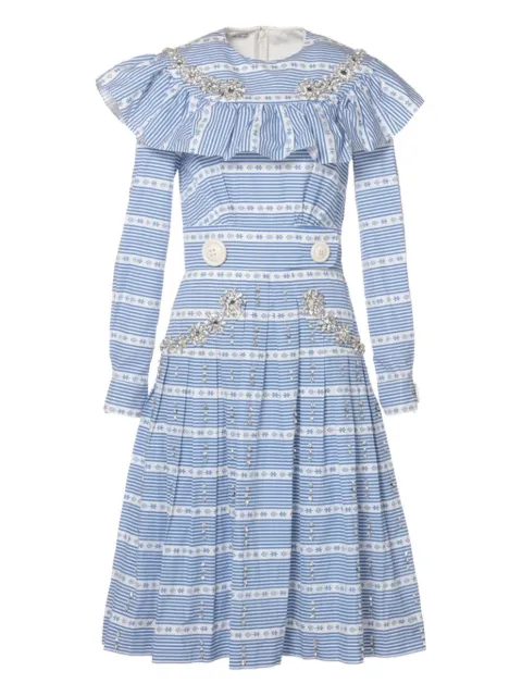 Miu Miu Pre-Owned 2015 striped midi dress
