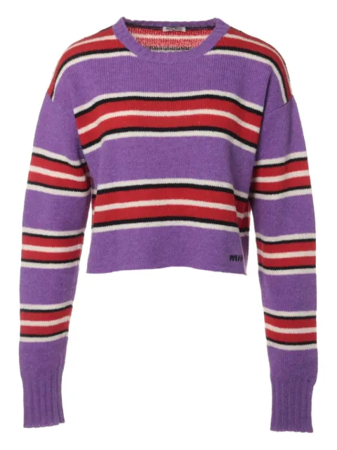 Miu Miu Pre-Owned 2019 striped sweater