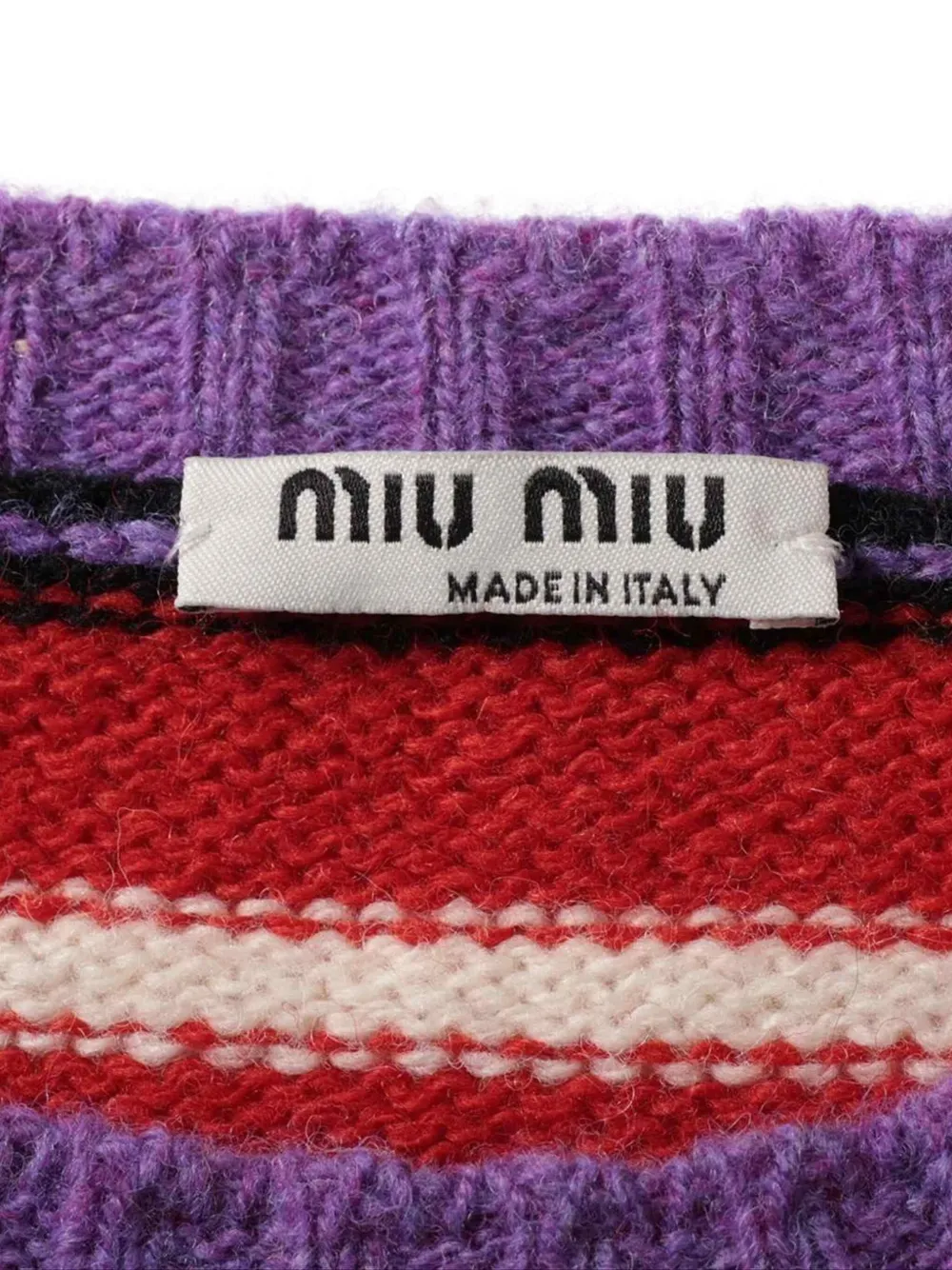 Pre-owned Miu Miu 2019 Striped Sweater