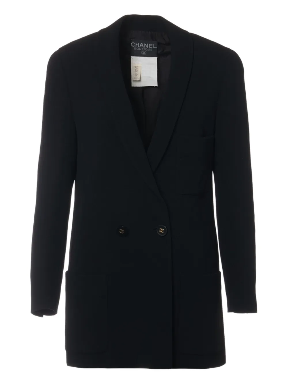 CHANEL Pre-Owned chamarra con doble botonadura 1990 | negro | Image 1