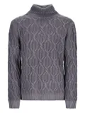 PT Torino turtleneck cable-knit sweater - Grey