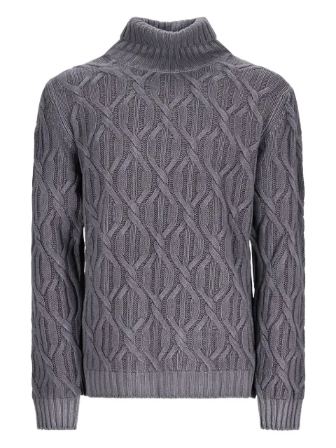 PT Torino turtleneck cable-knit sweater