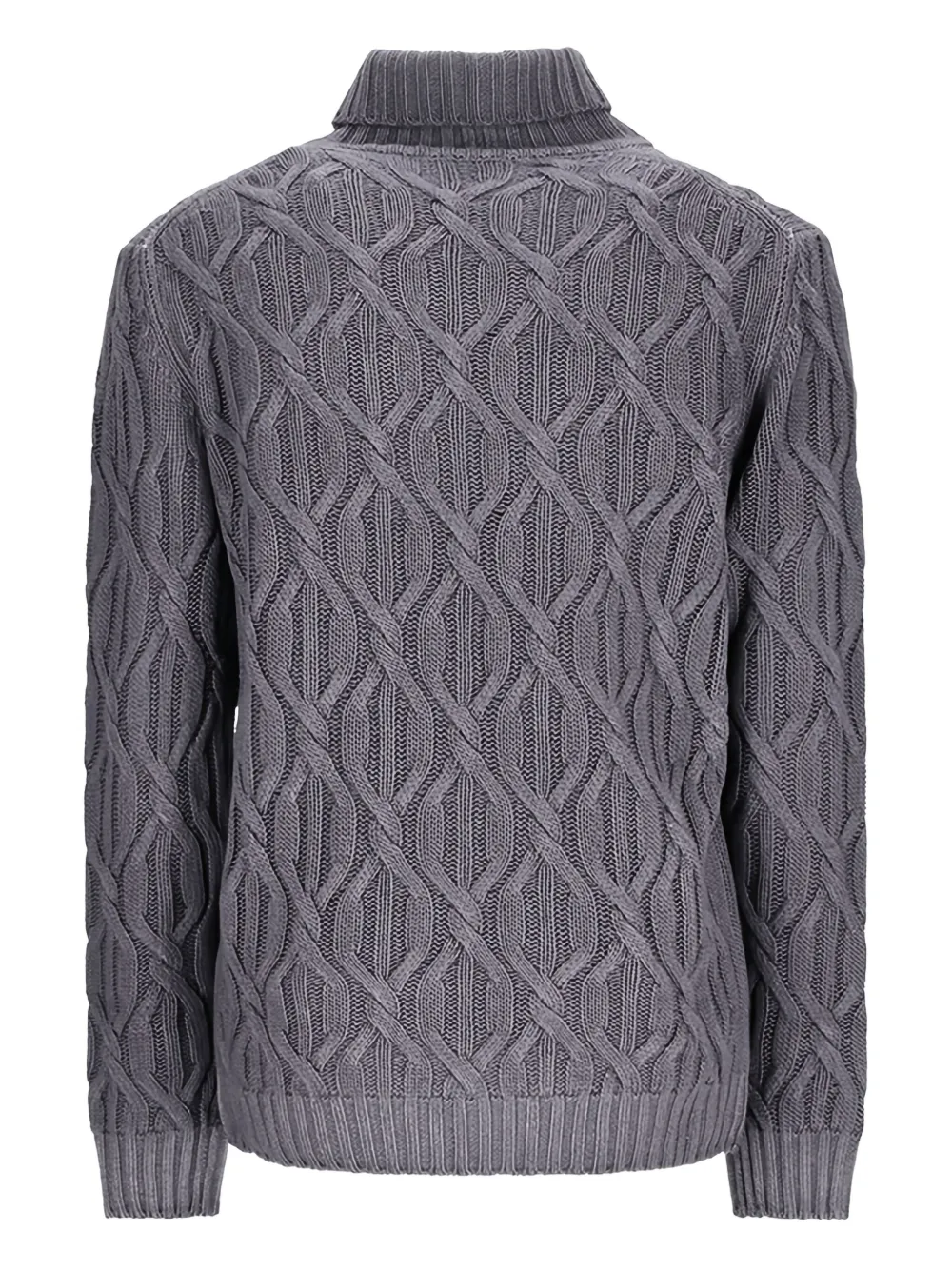 PT Torino turtleneck cable-knit sweater - Grijs