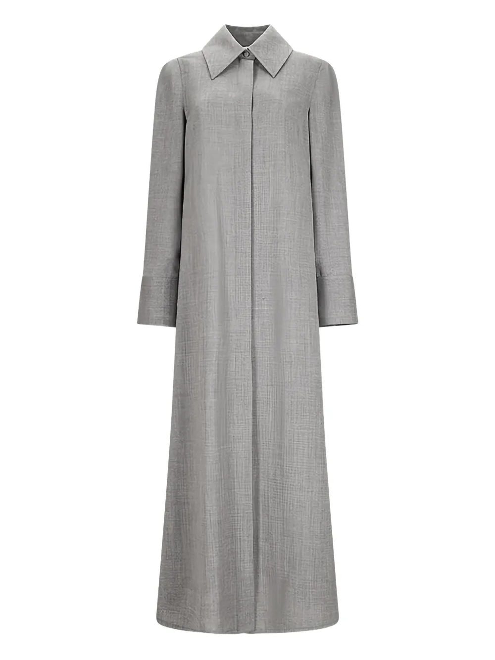 Jil Sander collared long-sleeve dress Grijs