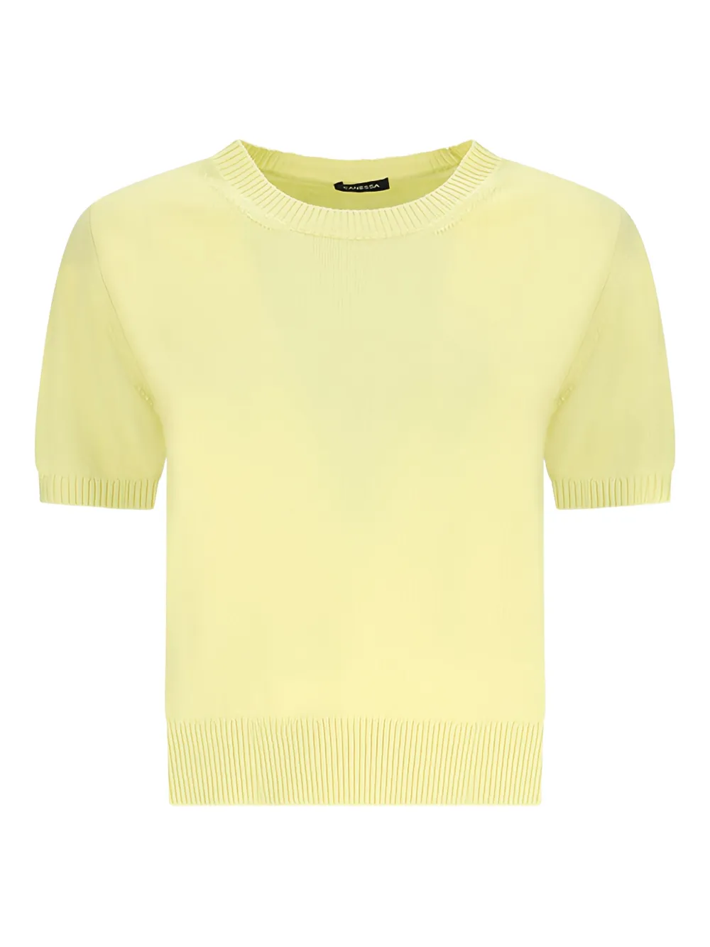 Canessa short-sleeve knitted top | Yellow | Image 1
