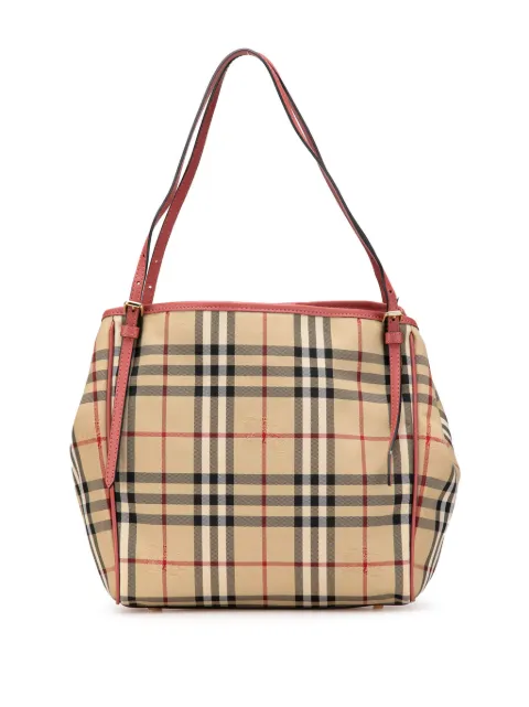 Burberry Pre-Owned 2012-2024 Small Haymarket Check Canvas Canterbury tote bag