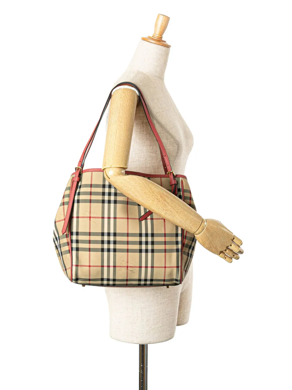 Burberry Pre-Owned 2012-2024 Small Haymarket Check Canvas Canterbury tote bag | Pre-Owned | Image 2