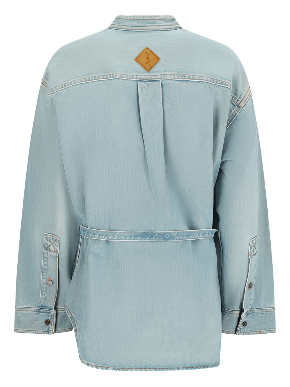 Destin Ivonne blouse met ceintuur - Blauw