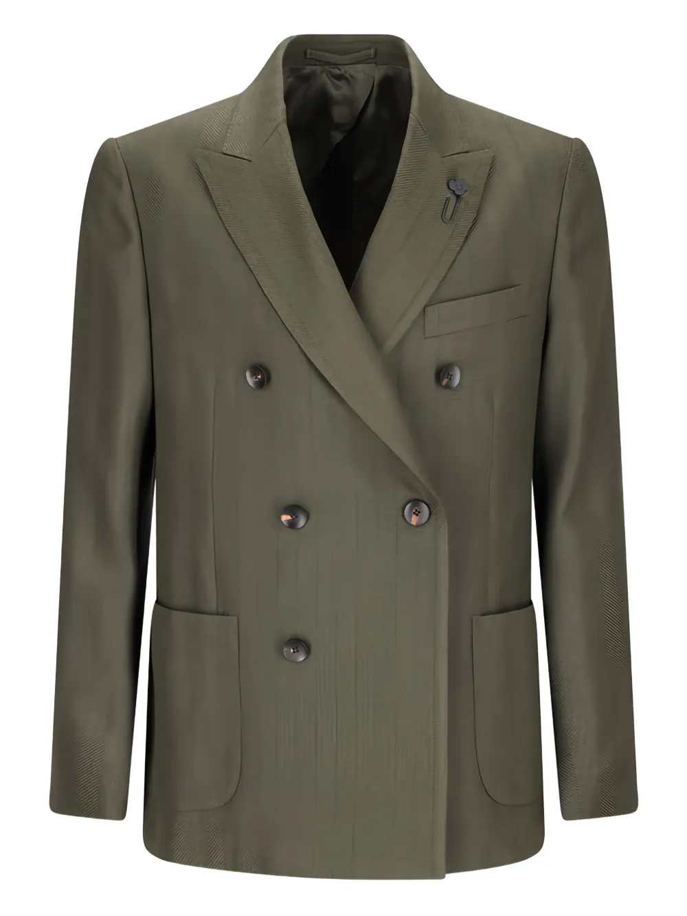 Lardini double-breasted jacket Groen