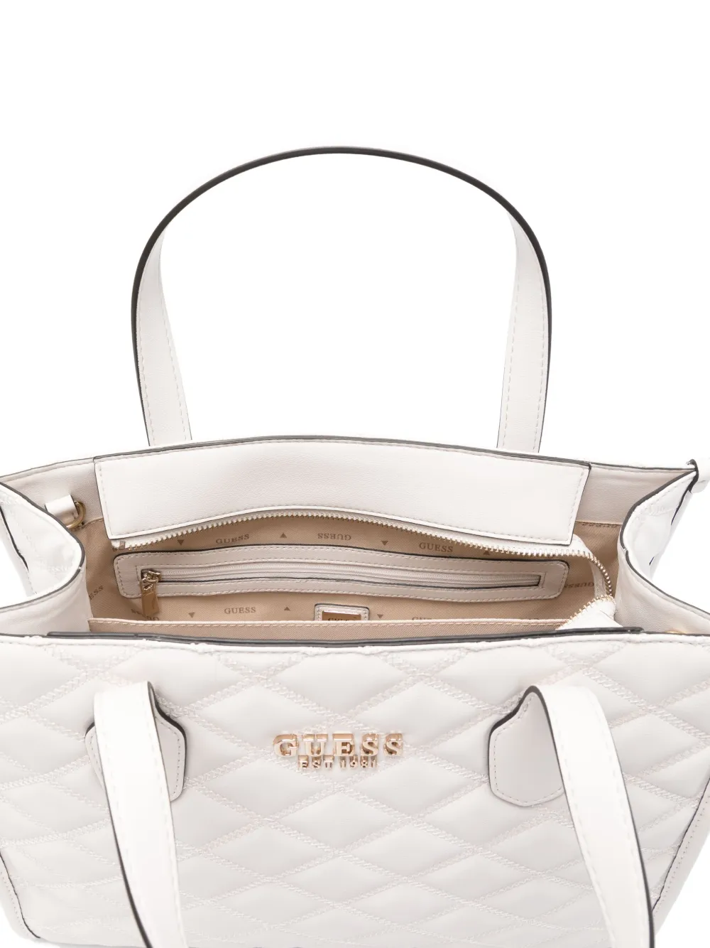 GUESS USA Tasmin shopper Wit