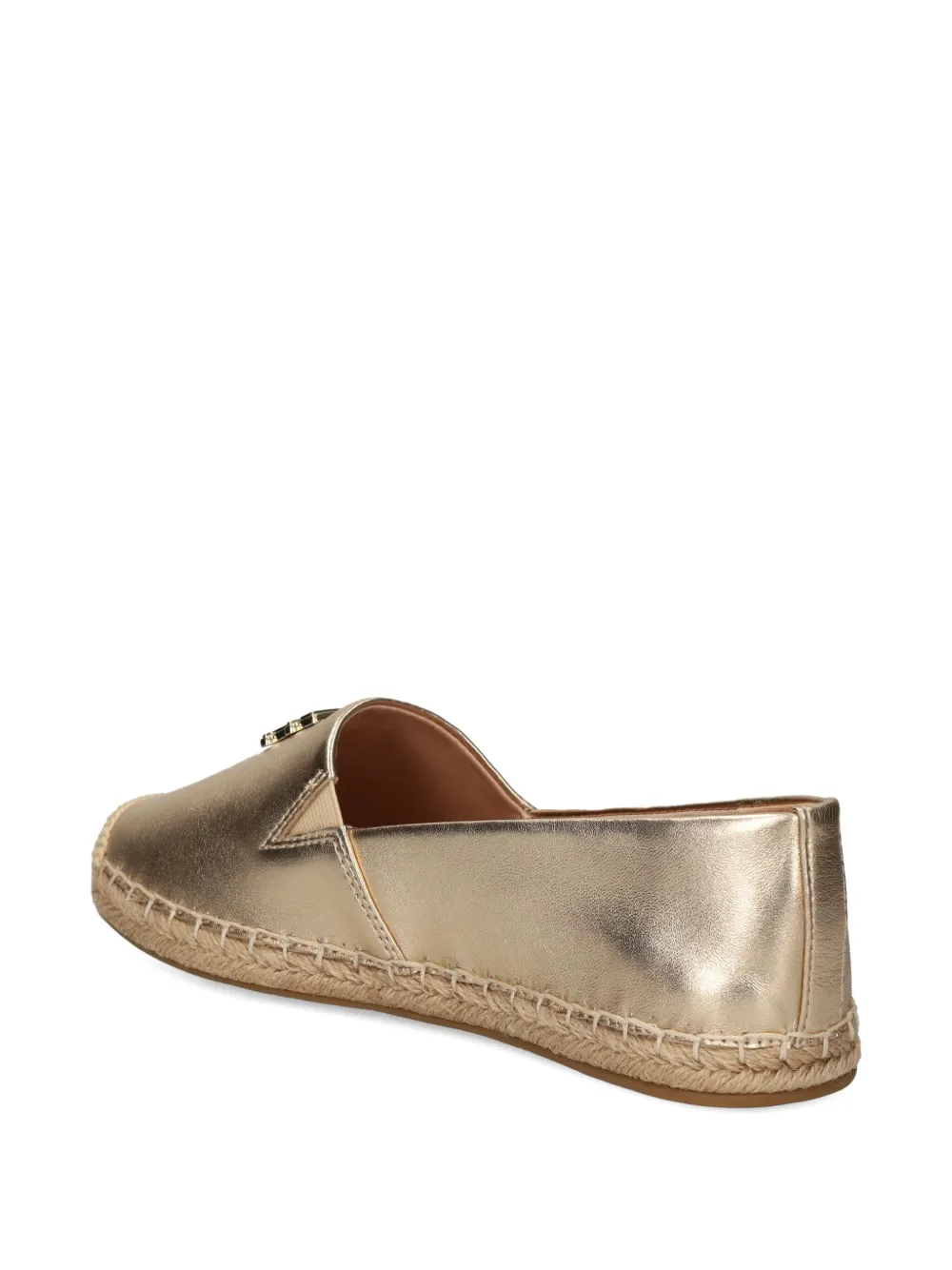 Tommy Hilfiger metallic leather espadrilles Gold