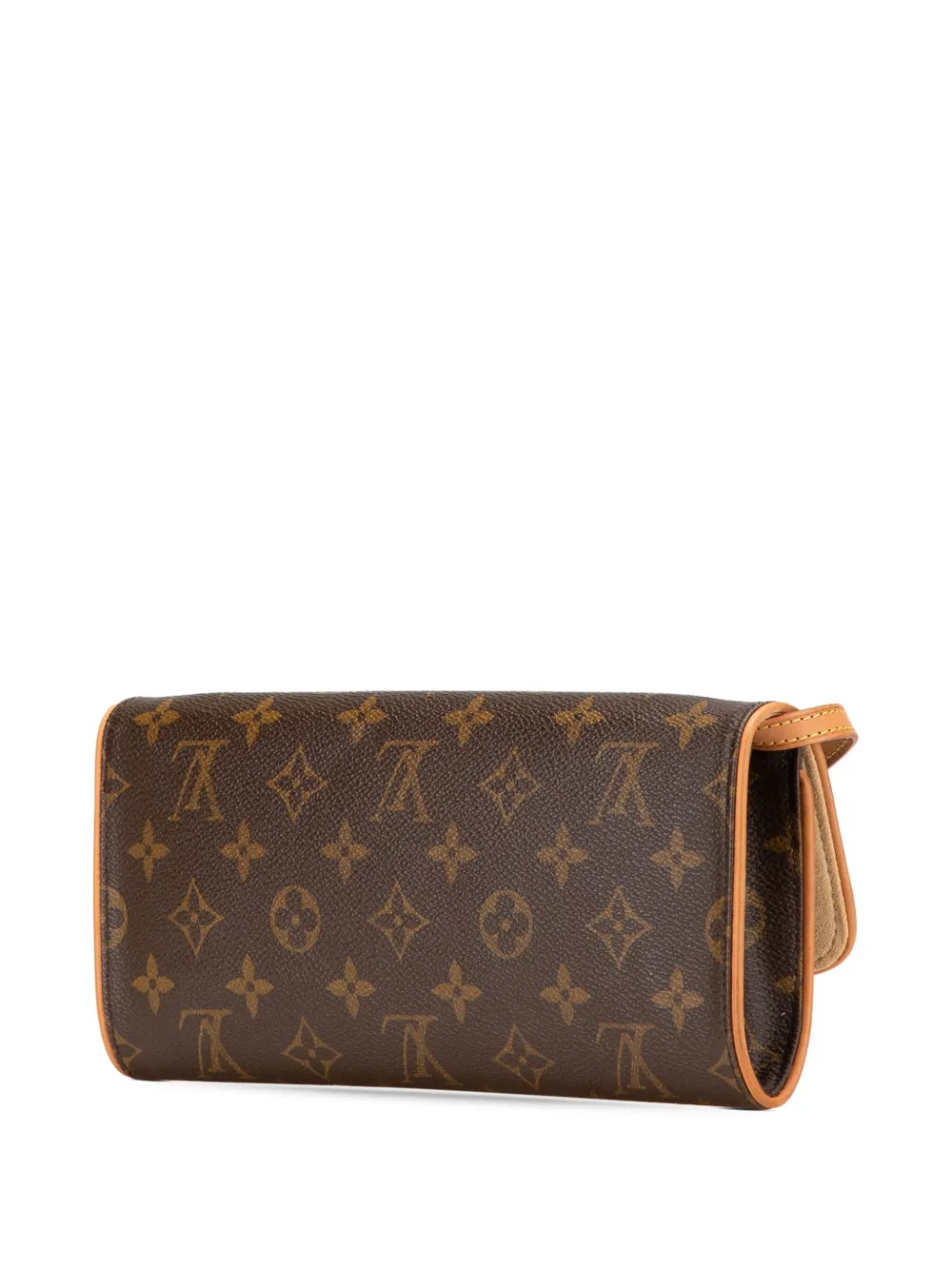 Pre-owned Louis Vuitton 2001 Monogram Pochette Twin Gm Crossbody Bag