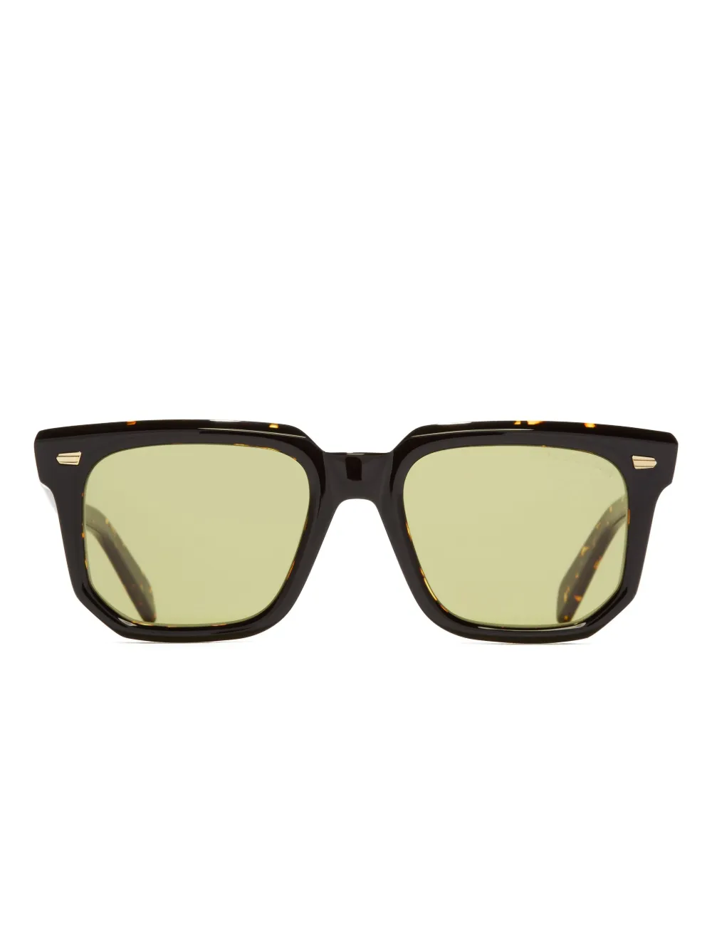 Cutler & Gross Zonnebril met schildpadschild-design Bruin
