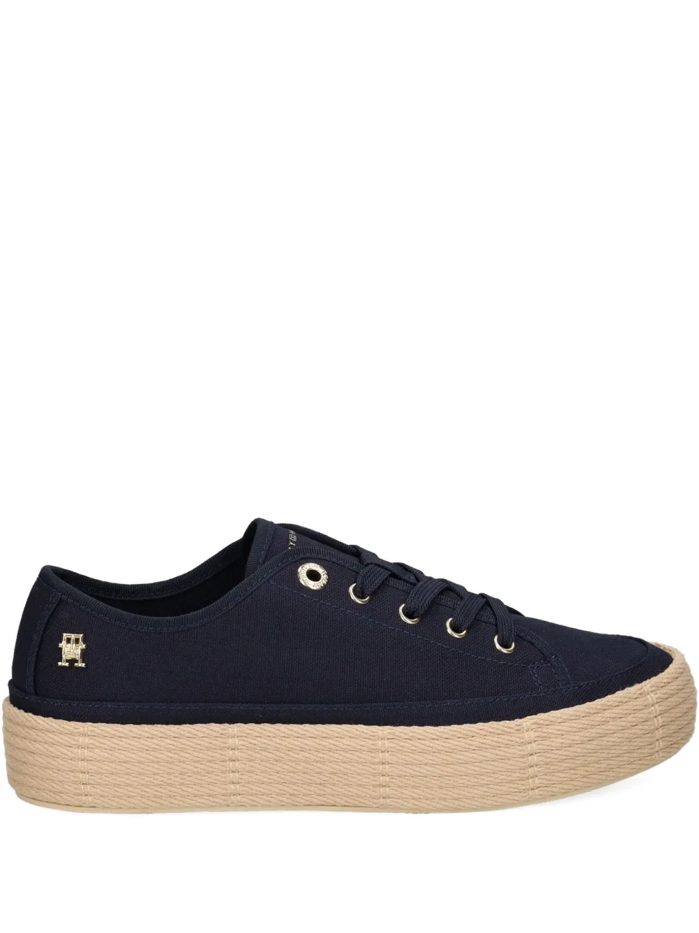 Tommy Hilfiger canvas platform sneakers Blue