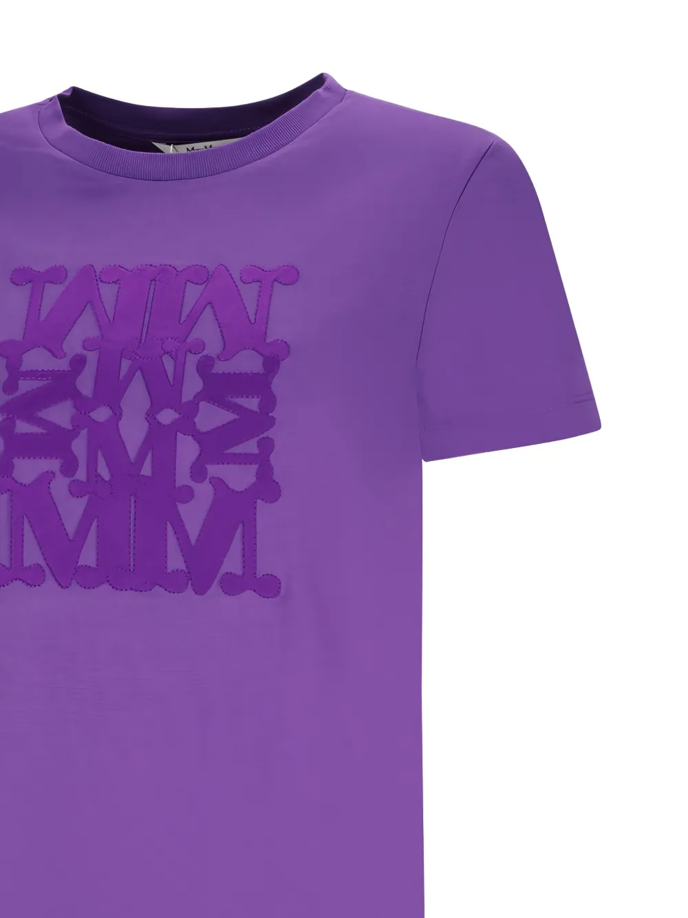 Max Mara Giovane embroidered T-shirt Paars
