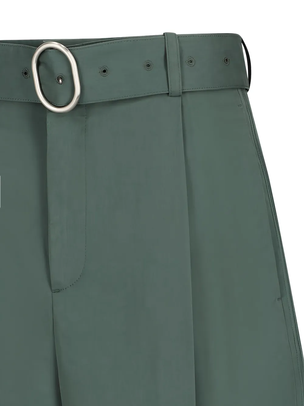 Jil Sander Shorts met ceintuur Groen