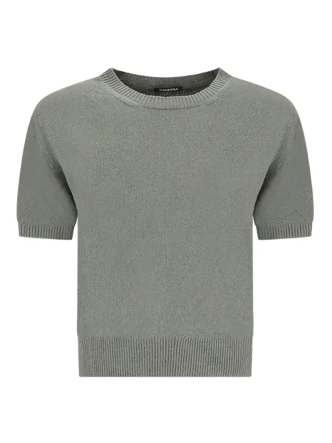 Canessa round-neck short-sleeve top