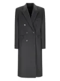 Lardini double-breasted wool coat - Grey