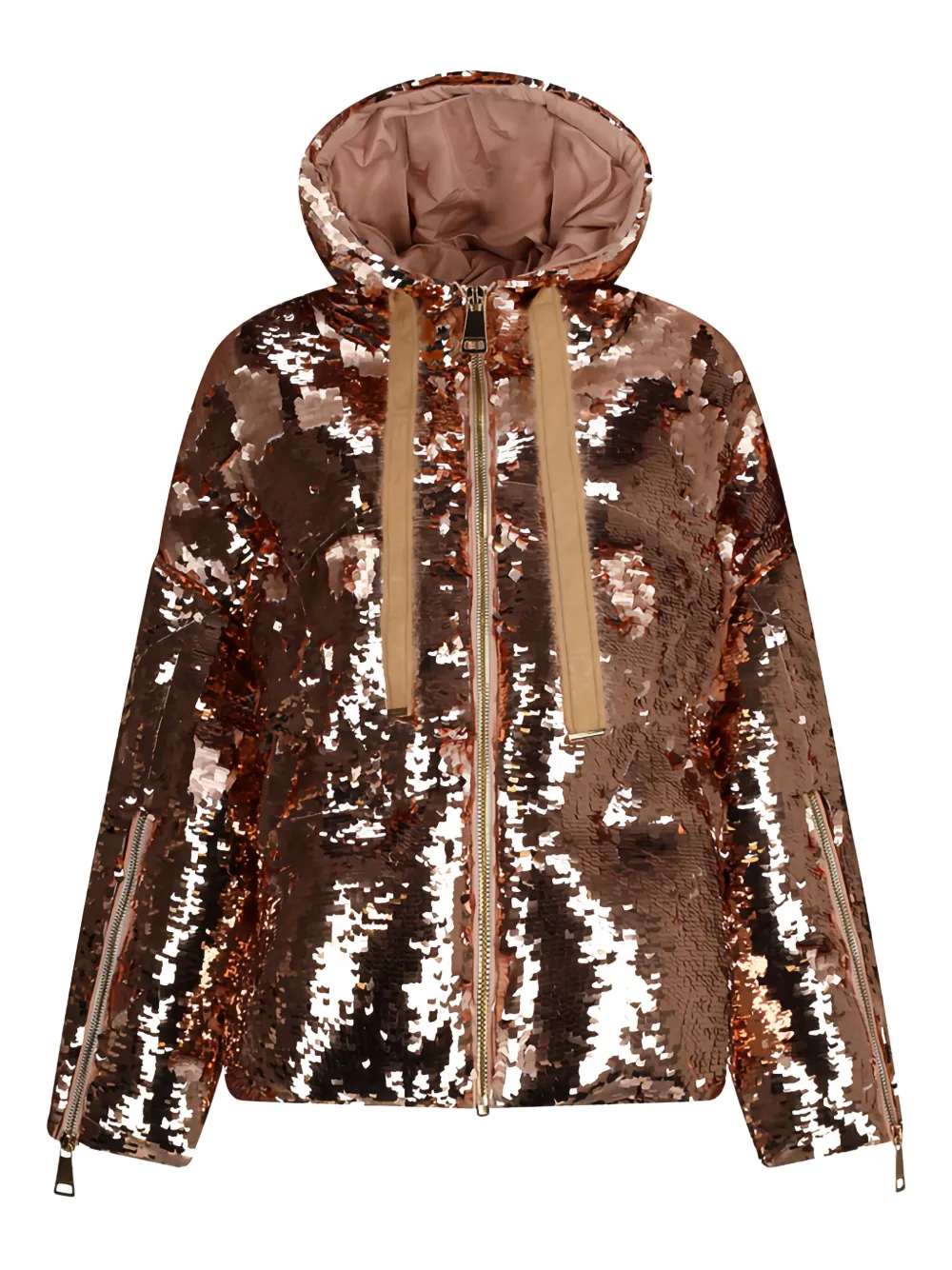Khrisjoy sequin-embellished hooded jacket Bruin