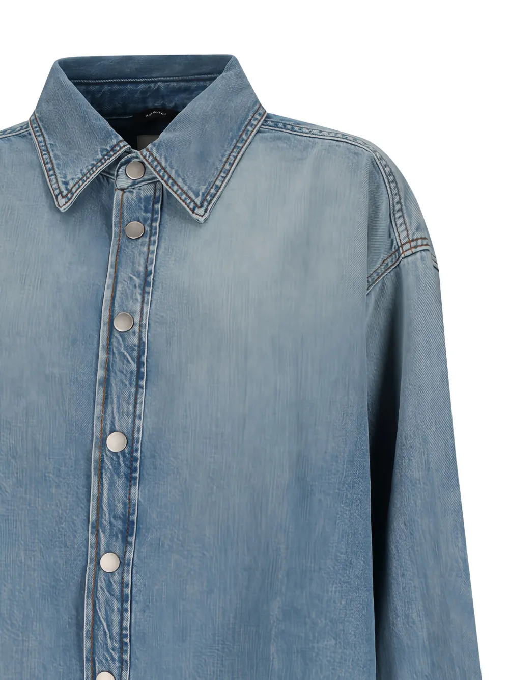 Haikure Ofelia Button-down Denim Shirt In Blue