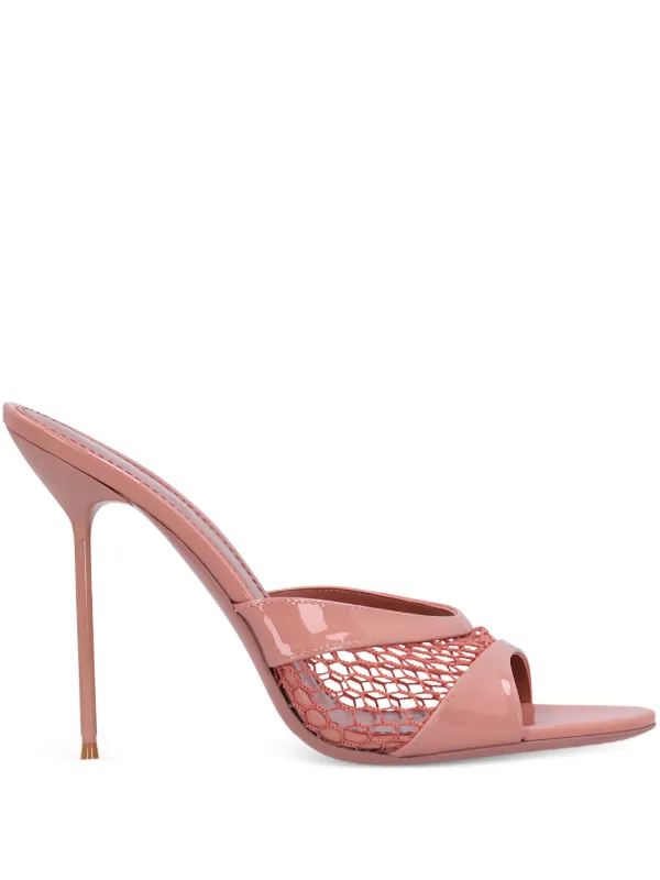 Paris Texas 105mm Lidia Patent-leather Mules in Pink
