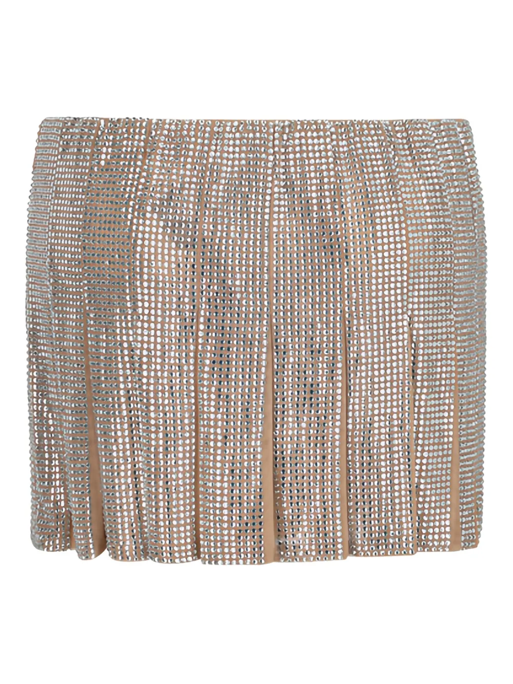 Giuseppe Di Morabito crystal-embellished skirt - Beige