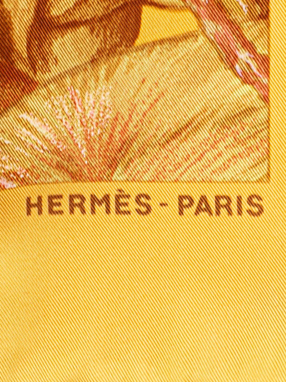 Pre-owned Hermes 20th Century Jardin Creole Detail Silk Scarf Scarves