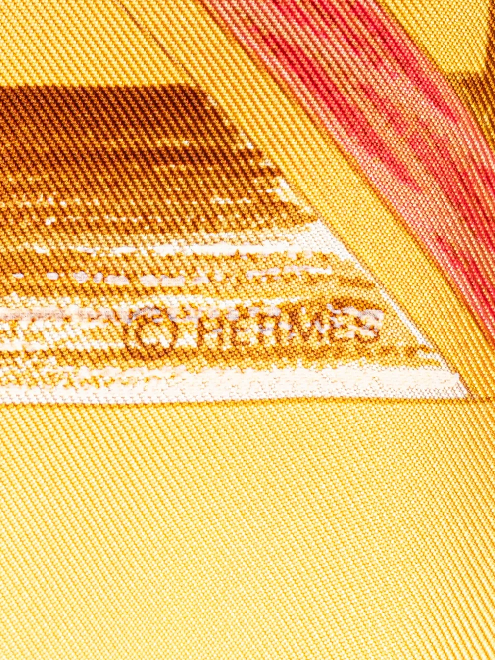 Pre-owned Hermes 20th Century Jardin Creole Detail Silk Scarf Scarves
