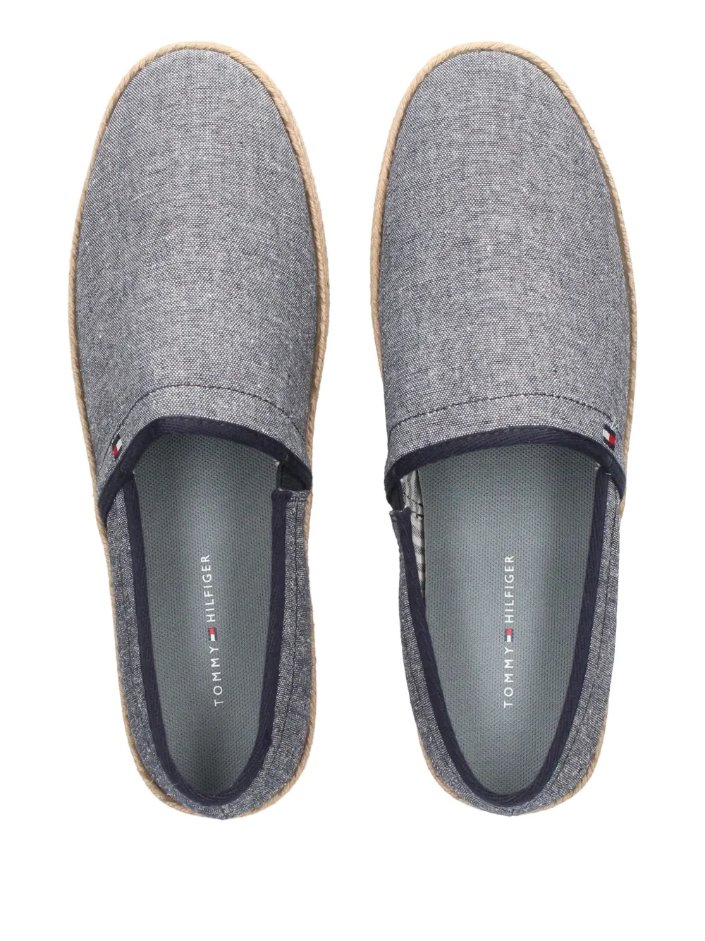 Tommy Hilfiger chambray slip-on espadrilles Blue