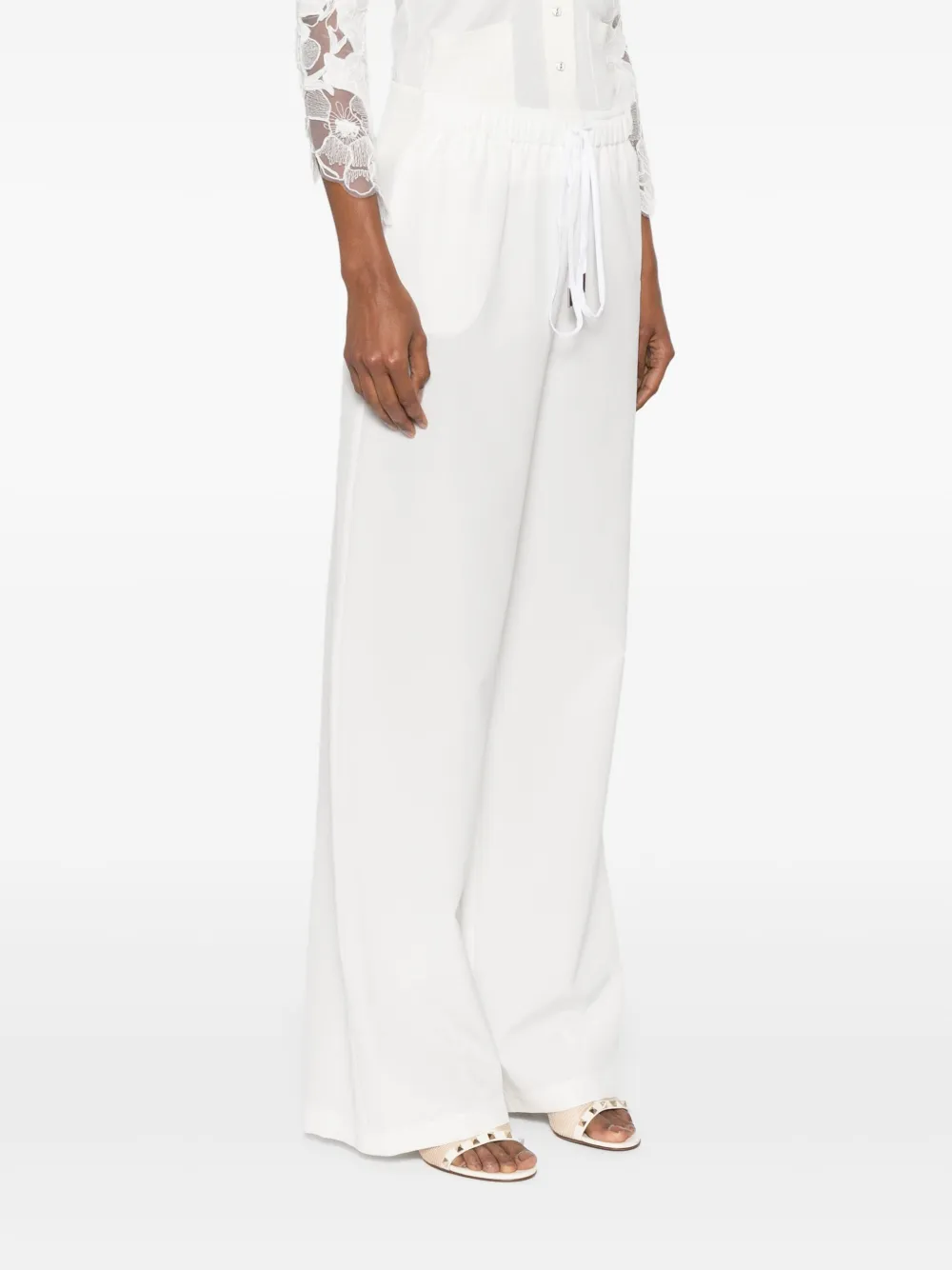 Ermanno Scervino Broek met trekkoord Wit