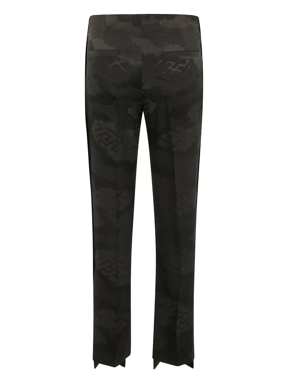 IBRIGU Broek met jacquard - Zwart