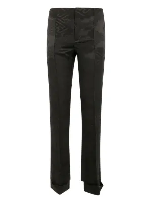 パンツ IBRIGU FW22 FLARED EMOBROIDERED TROUSERS (8IB.801KR BLACK) IBRIGU Slacks for Women - FARFETCH