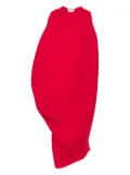 Melitta Baumeister asymmetric midi dress - Red