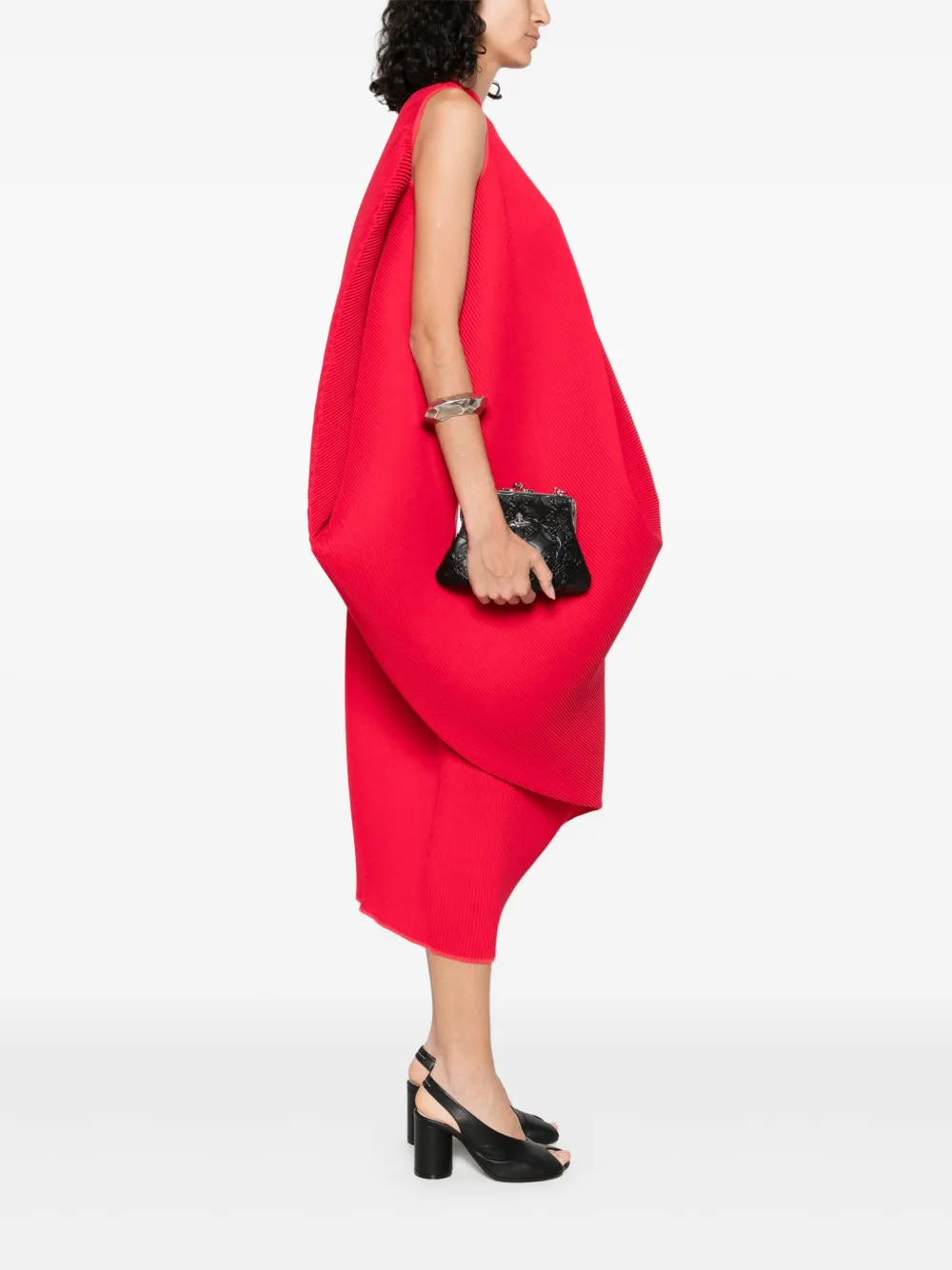 Melitta Baumeister Asymmetrische midi-jurk - Rood
