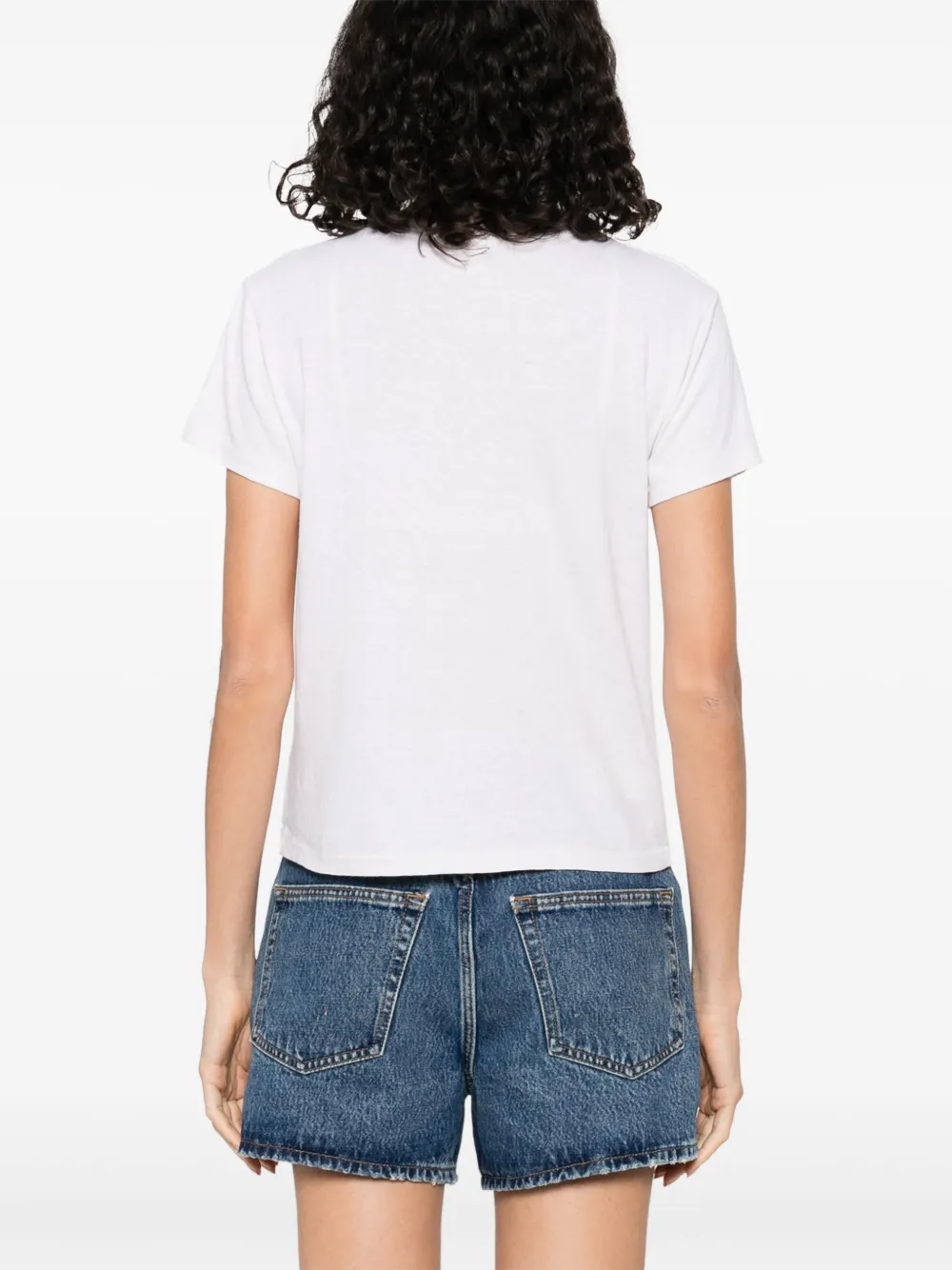RE DONE Katoenen T-shirt Beige