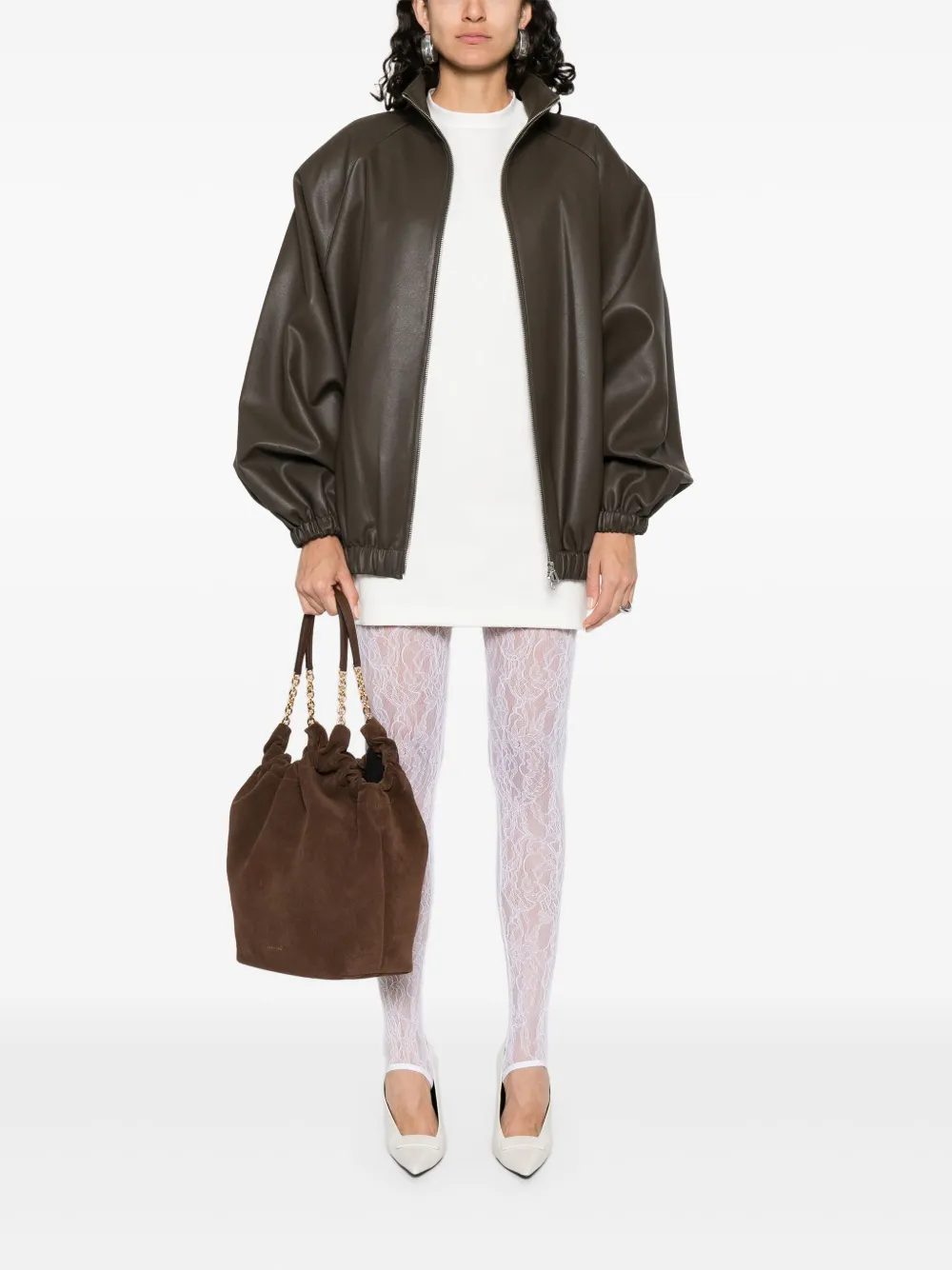 WARDROBE.NYC Broek met geborduurd kant - WHT BIANCO