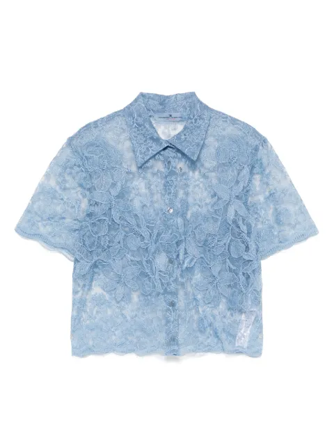 Ermanno Scervino chemise à fleurs en dentelle