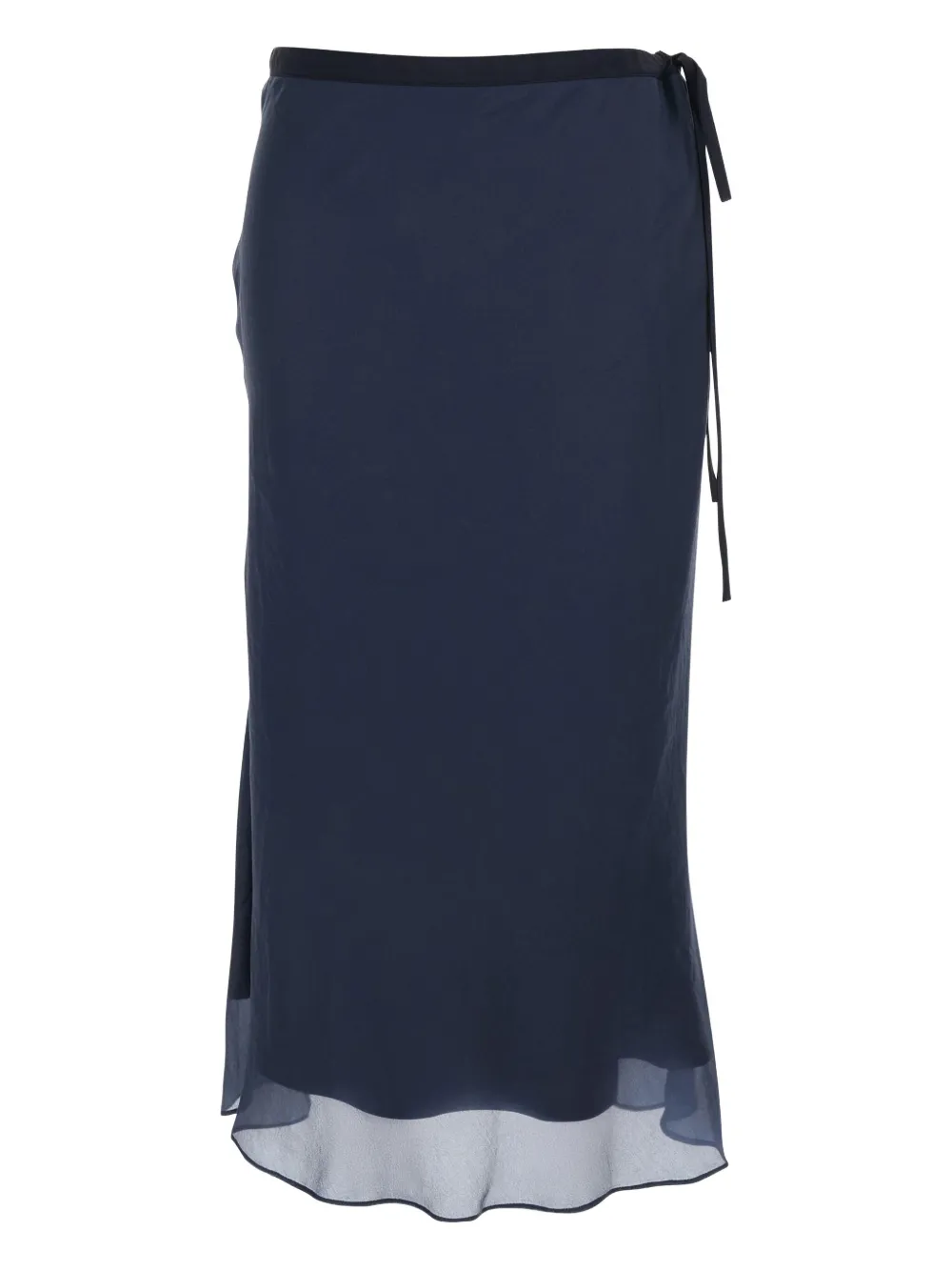 DUNST jupe mi-longue à design satiné | bleu | Image 1