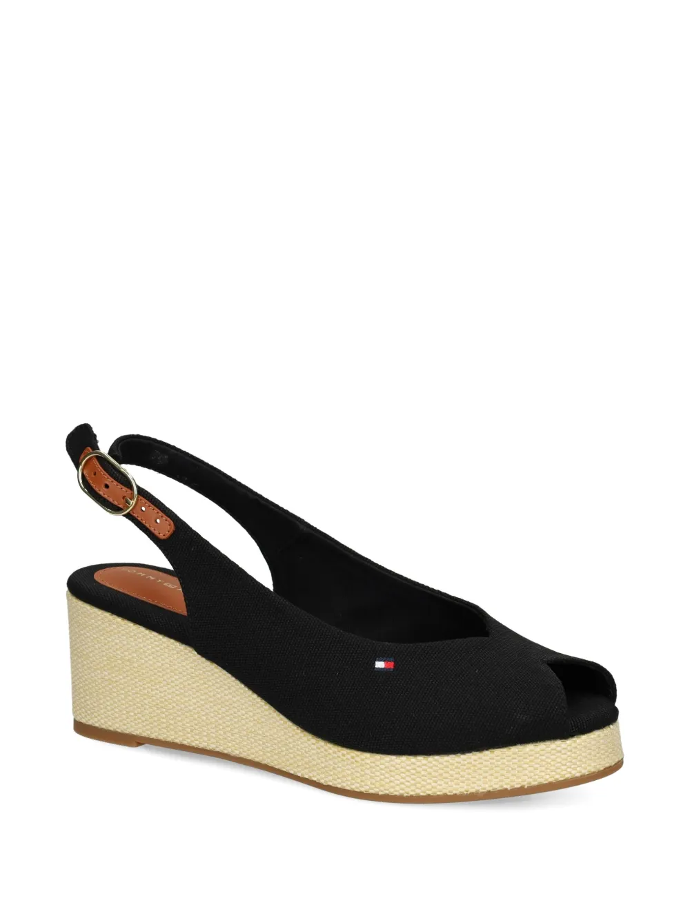 Tommy Hilfiger espadrilles compensées à bout carré | espadrilles à talon | Image 2