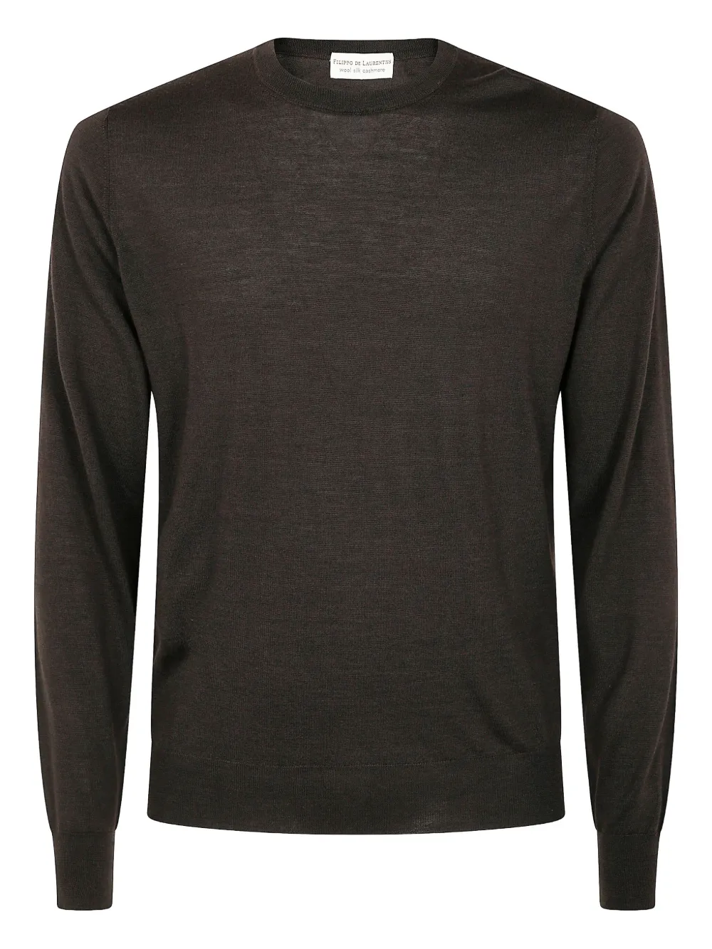 Filippo De Laurentiis jersey con cuello redondo | marrón | Image 1