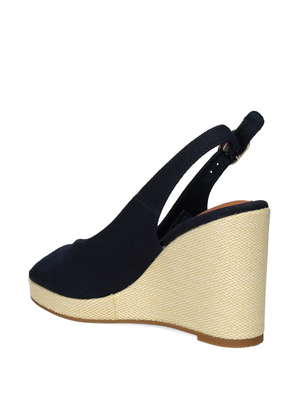 Tommy Hilfiger 100mm canvas slingback espadrilles Blue