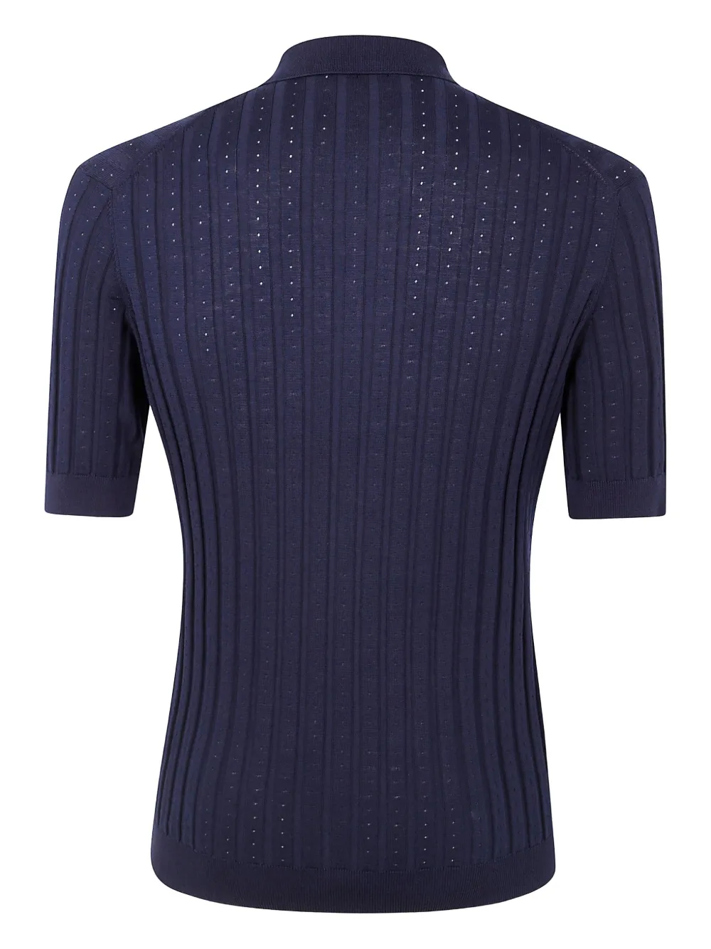 Filippo De Laurentiis knitted polo shirt - Blauw