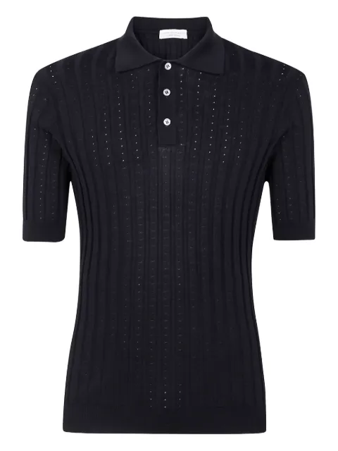 Filippo De Laurentiis playera tipo polo tejida