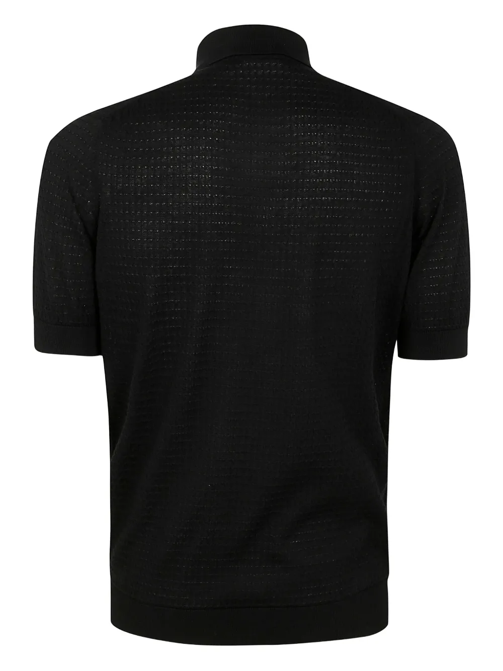 Filippo De Laurentiis knitted polo shirt - Zwart