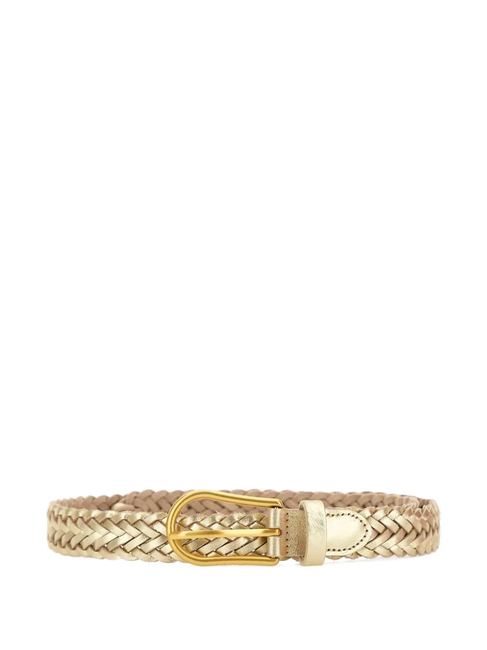 metallic-effect belt