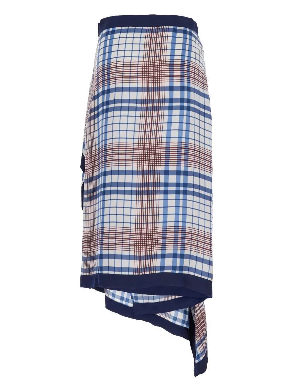 Jucca asymmetric midi skirt - Blauw