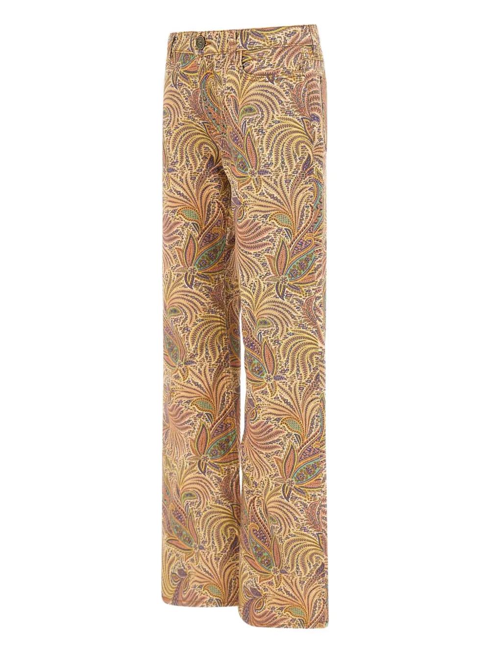 ETRO Broek met paisley-print Beige