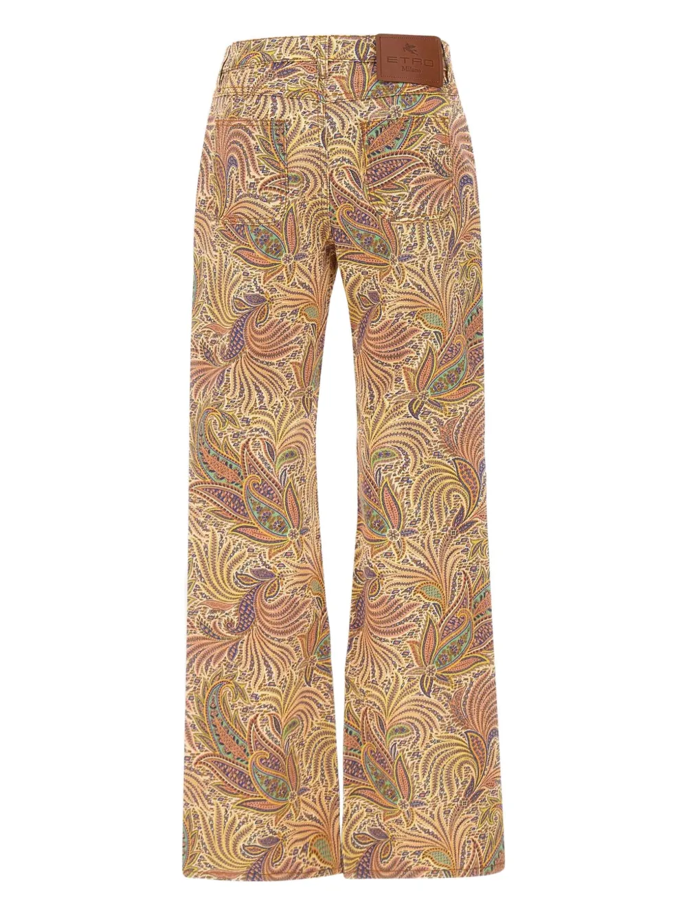 ETRO Broek met paisley-print Beige