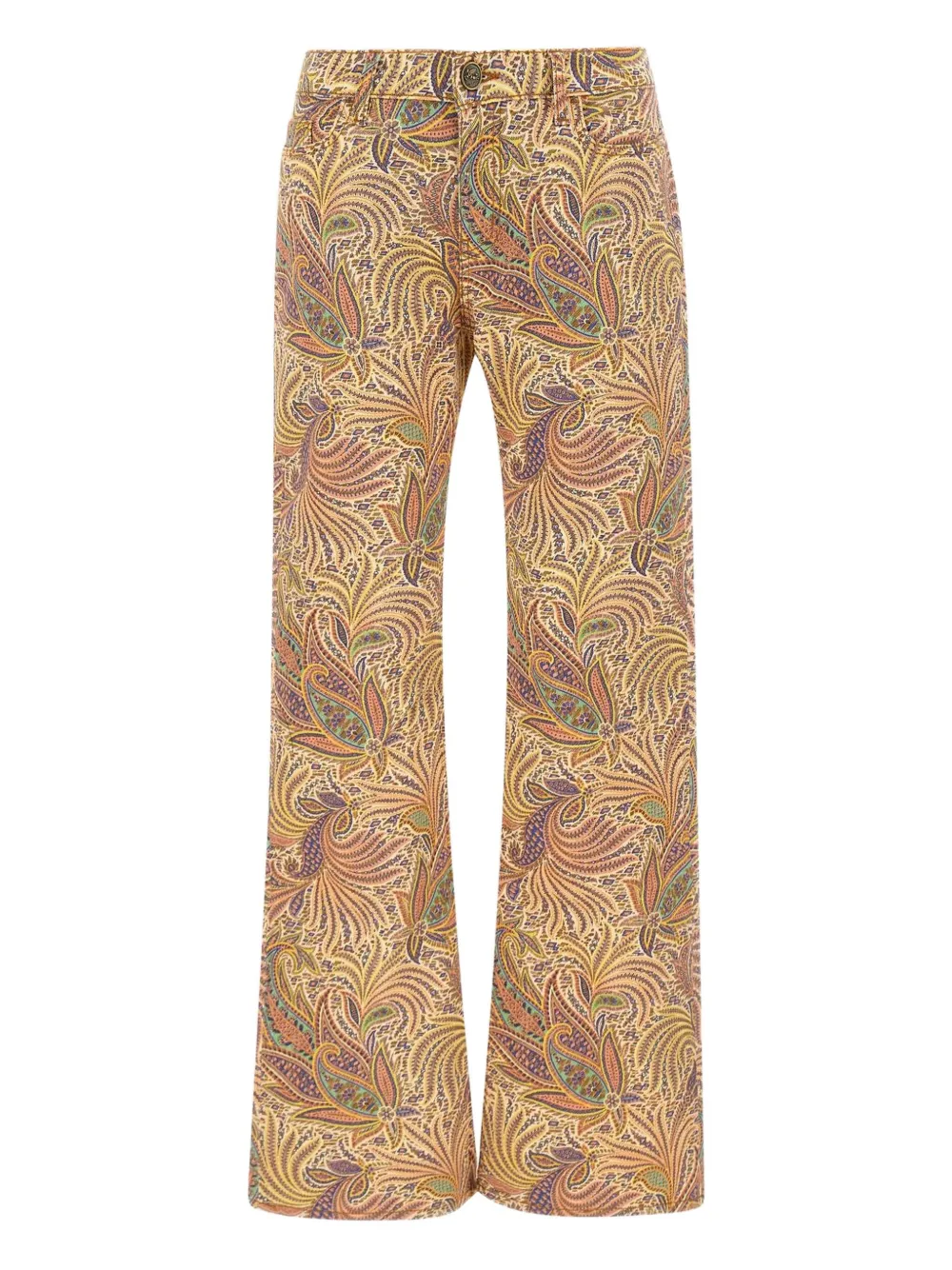 ETRO Broek met paisley-print Beige