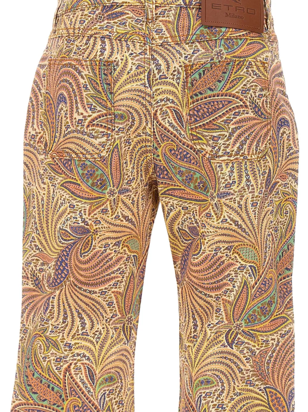 ETRO Broek met paisley-print Beige